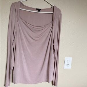 Ann Taylor Dusty Pink Long Sleeve Top